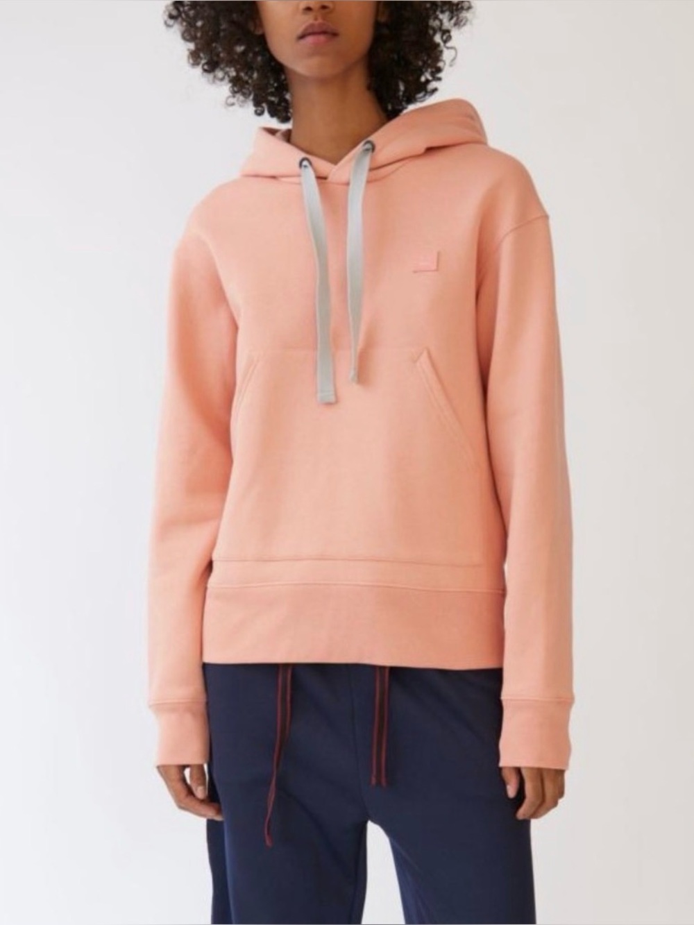 Acne Studios Ferris Face Salmon Pink
Hooded Sweatshirt Size Large Men's Unisex